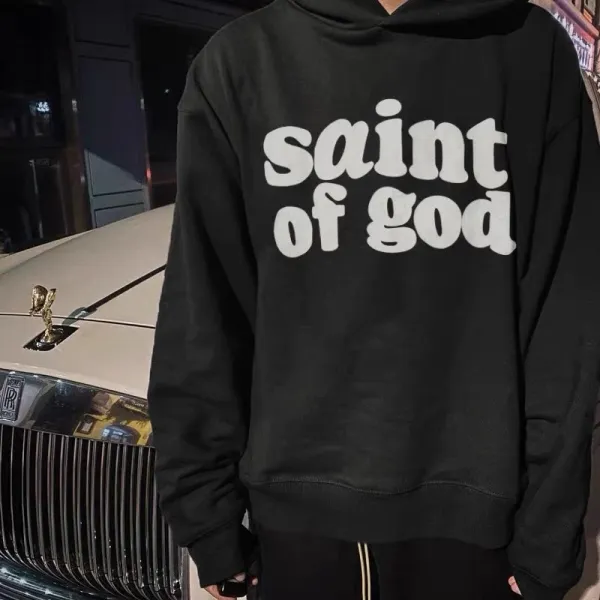 Fear of God Essentials Saint of God Black Hoodie - 9