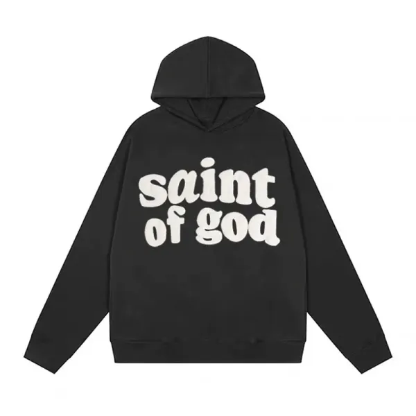 Fear of God Essentials Saint of God Black Hoodie - 10