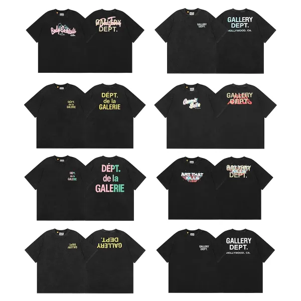 Gallery Dept. Acid Wash Black T-Shirt - 3