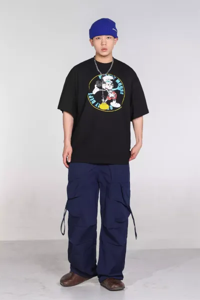 Gallery Dept x Disney Mickey Mouse Vintage Circle Print Black T-Shirt - 13