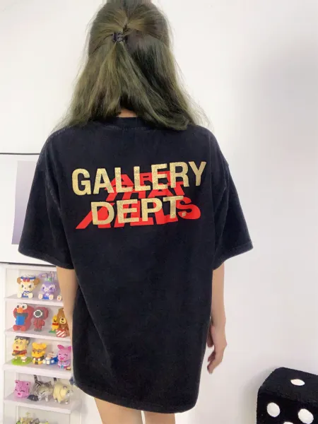 Gallery Dept. Acid Wash Black T-Shirt - 28