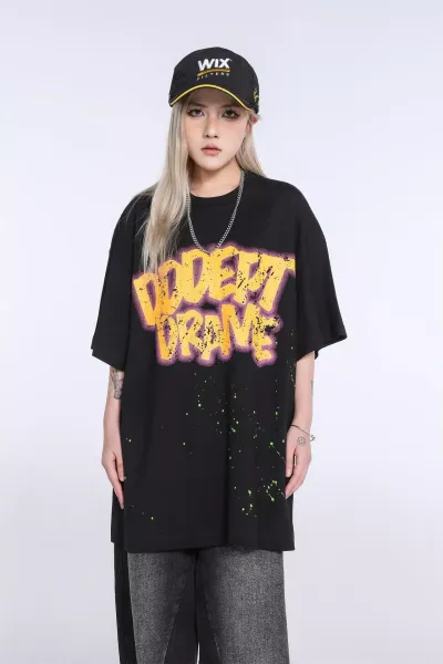 Gallery Dept Odept Drave Graphic Print T-Shirt Black - 18