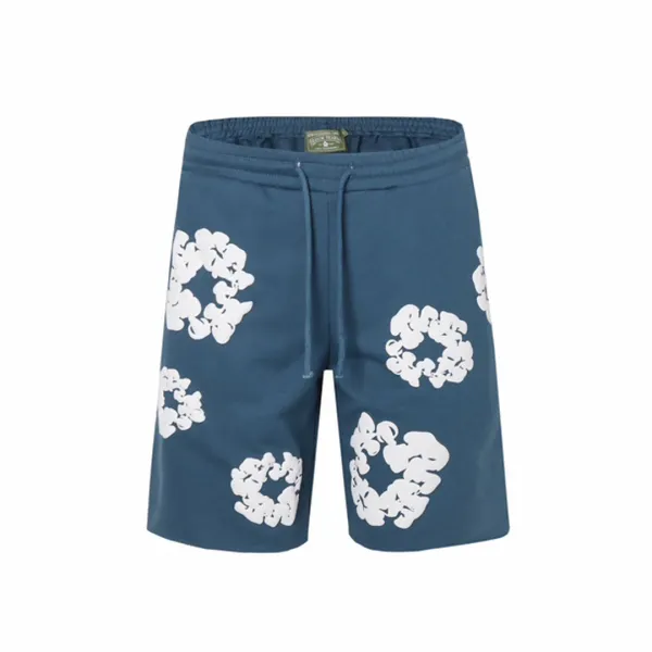 Saint Tears Floral Print Sweat Shorts Gray - 15