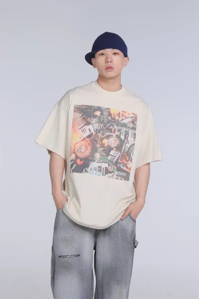 Gallery Dept Skeleton Beach Graphic T-Shirt Charcoal Gray - 9