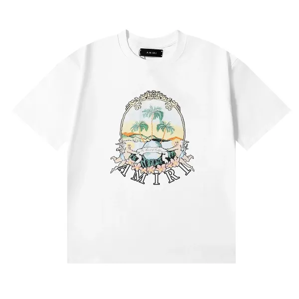 Amiri Bandana Rabbit Logo White T-Shirt - 19