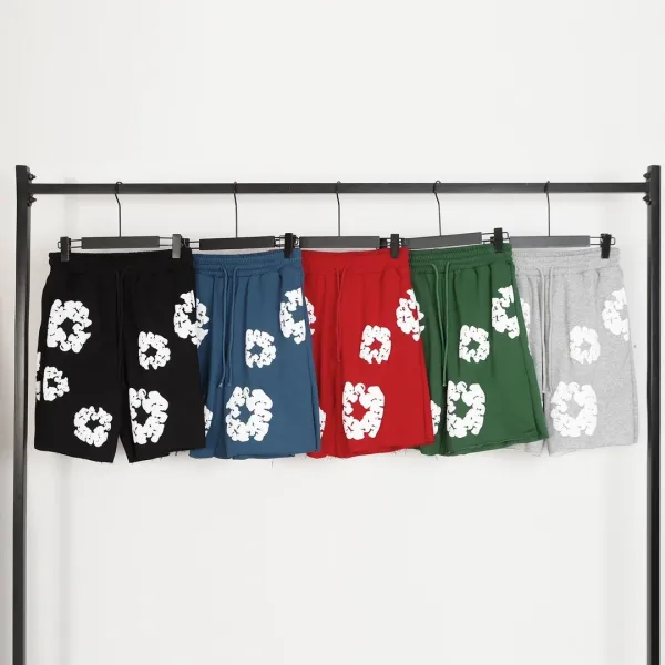 Saint Tears Floral Print Sweat Shorts Gray - 4