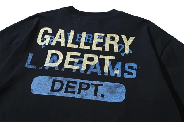 Gallery Dept L.A. Rams Graphic T-Shirt Black - 9