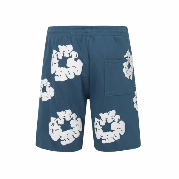 Saint Tears Floral Print Sweat Shorts Gray - 17