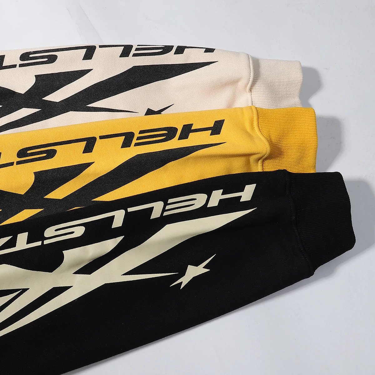 Design Flame Print Yellow Sweatpants - 19