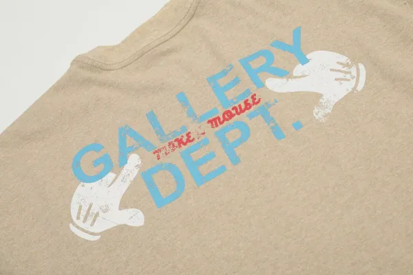 Gallery Dept x Disney Mickey Mouse Vintage Circle Print Black T-Shirt - 32