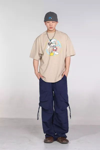 Gallery Dept x Disney Mickey Mouse Vintage Circle Print Black T-Shirt - 15