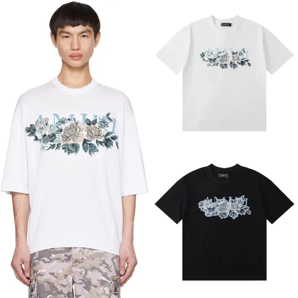 Amiri Bandana Rabbit Logo White T-Shirt - 3