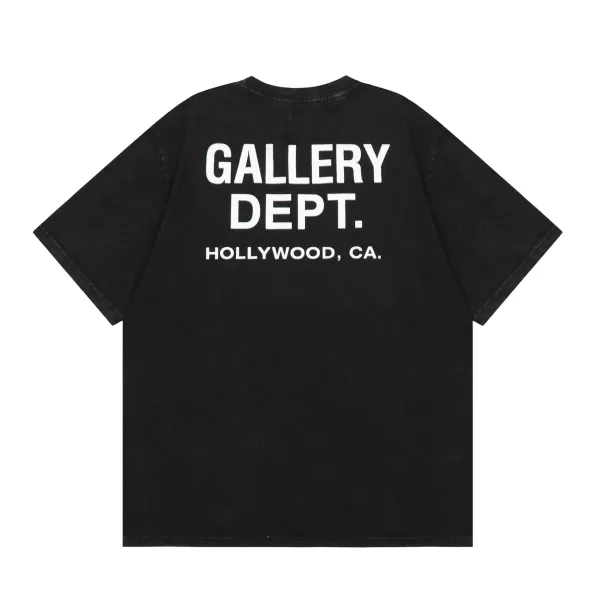 Gallery Dept. Acid Wash Black T-Shirt - 10