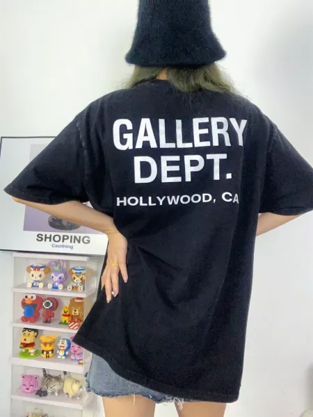 Gallery Dept. Acid Wash Black T-Shirt - 12
