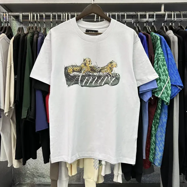 Amiri Bandana Rabbit Logo White T-Shirt - 13