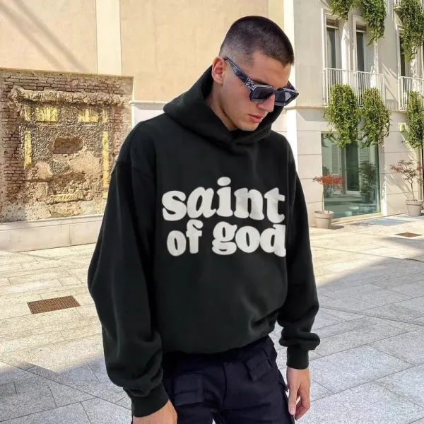 Fear of God Essentials Saint of God Black Hoodie - 6