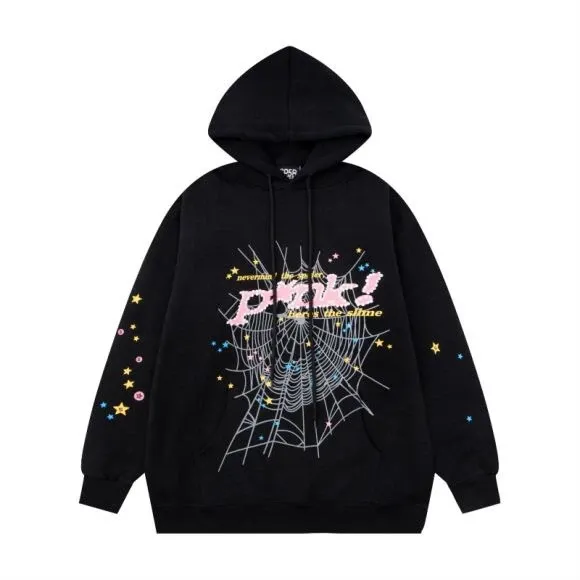 Design Spider Web Graphic Hoodie Black - 1
