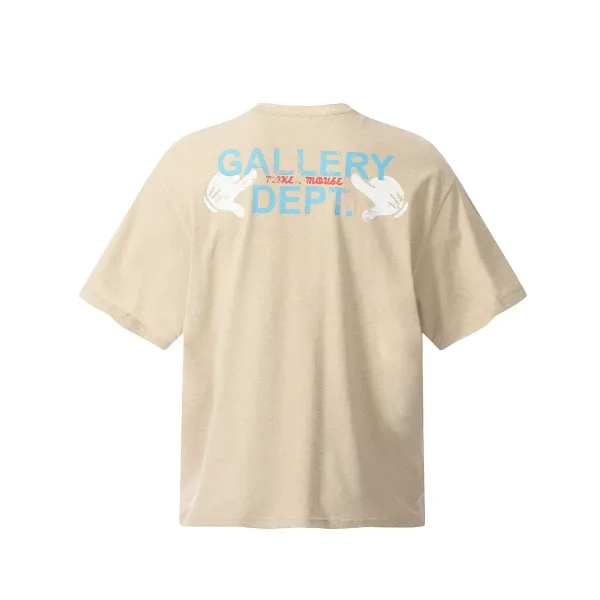 Gallery Dept x Disney Mickey Mouse Vintage Circle Print Black T-Shirt - 9