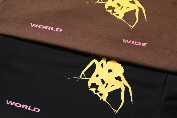 Design World Wide Graphic Print Brown T-Shirt - 18