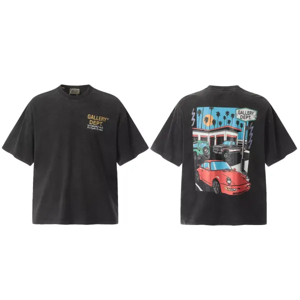 Gallery Dept. Gas Station Graphic T-Shirt Black - 1