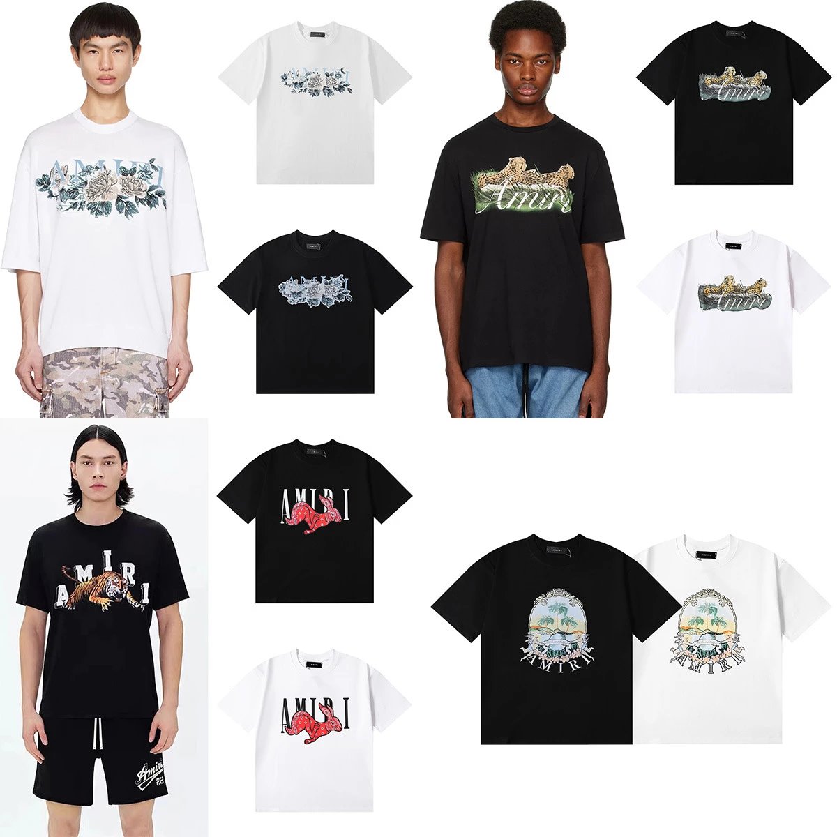 AMIRI Floral Print T-Shirt