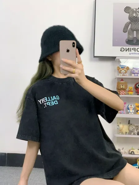 Gallery Dept. Acid Wash Black T-Shirt - 36