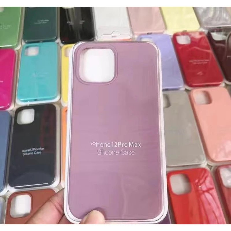 Apple Silicone Case for iPhone 12 Pro Max Purple