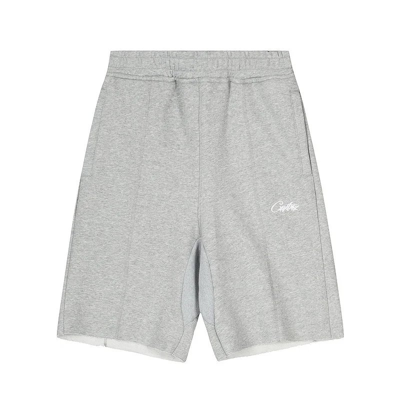 Corteiz Sweat Shorts Embroidered Logo Grey