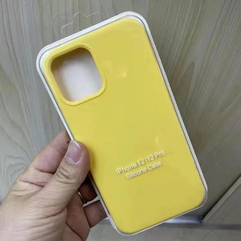 Apple Silicone Case for iPhone 12 Pro Yellow