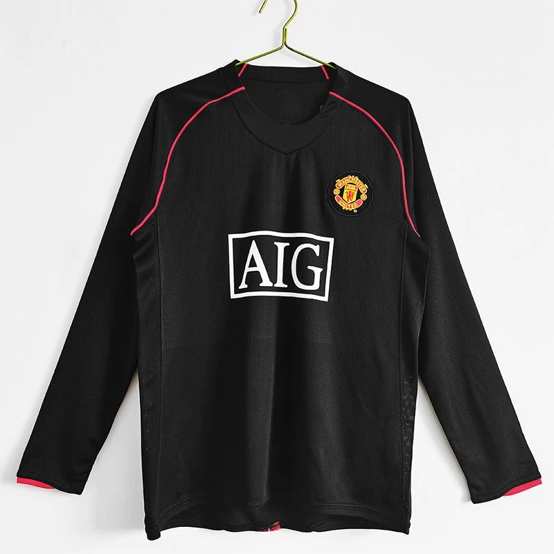 AC Milan 06-07 Retro Long Sleeve T-Shirt — Long-sleeve Manchester United away kit 07/08 colorway — USFans Spreadsheet photo
