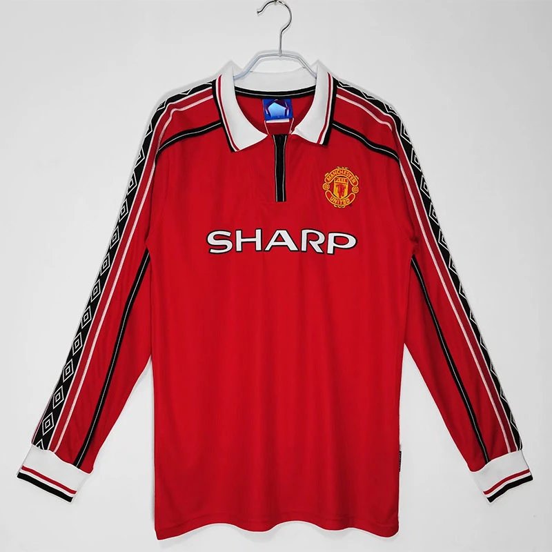 AC Milan 06-07 Retro Long Sleeve T-Shirt — Long-sleeve Manchester United 98/99 colorway — USFans Spreadsheet photo