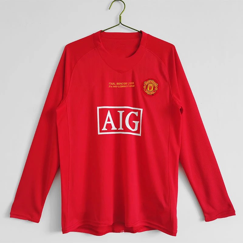 AC Milan 06-07 Retro Long Sleeve T-Shirt — Long-sleeve Manchester United 07/08 colorway — USFans Spreadsheet photo