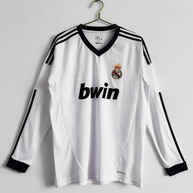 AC Milan 06-07 Retro Long Sleeve T-Shirt — Real Madrid home long-sleeve jersey 12/13 colorway — USFans Spreadsheet photo