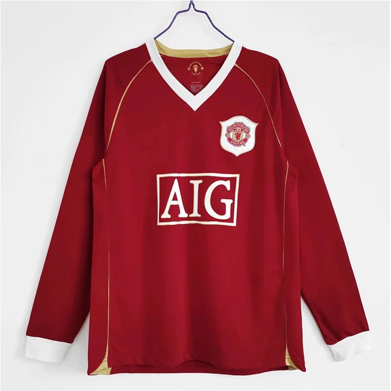 AC Milan 06-07 Retro Long Sleeve T-Shirt — Long-sleeve Manchester United 06/07 colorway — USFans Spreadsheet photo