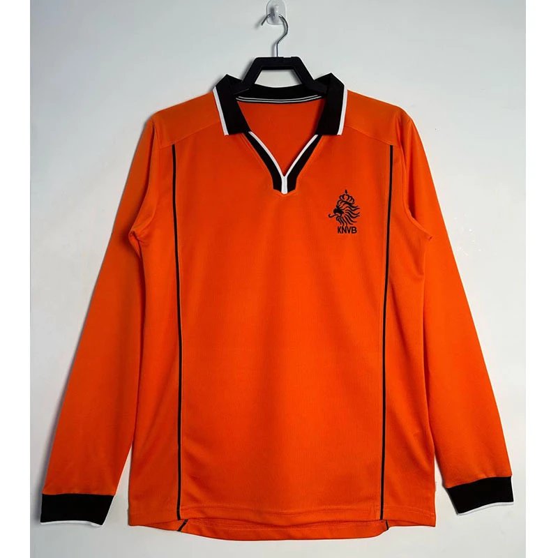 AC Milan 06-07 Retro Long Sleeve T-Shirt — Long Sleeve Netherlands Home 1998 colorway — USFans Spreadsheet photo