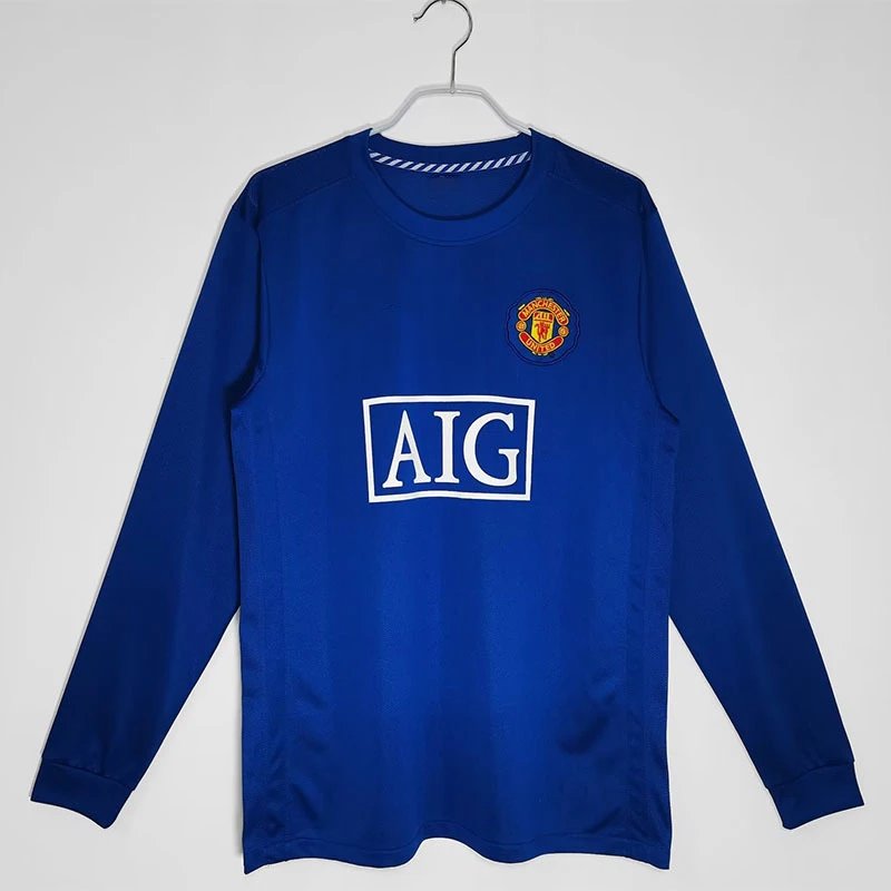 AC Milan 06-07 Retro Long Sleeve T-Shirt — Long-sleeve Manchester United away kit 08/09 colorway — USFans Spreadsheet photo