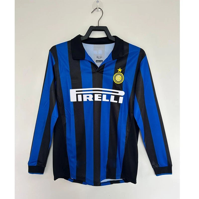 AC Milan 06-07 Retro Long Sleeve T-Shirt — Inter Milan home long-sleeve jersey 98/99 colorway — USFans Spreadsheet photo
