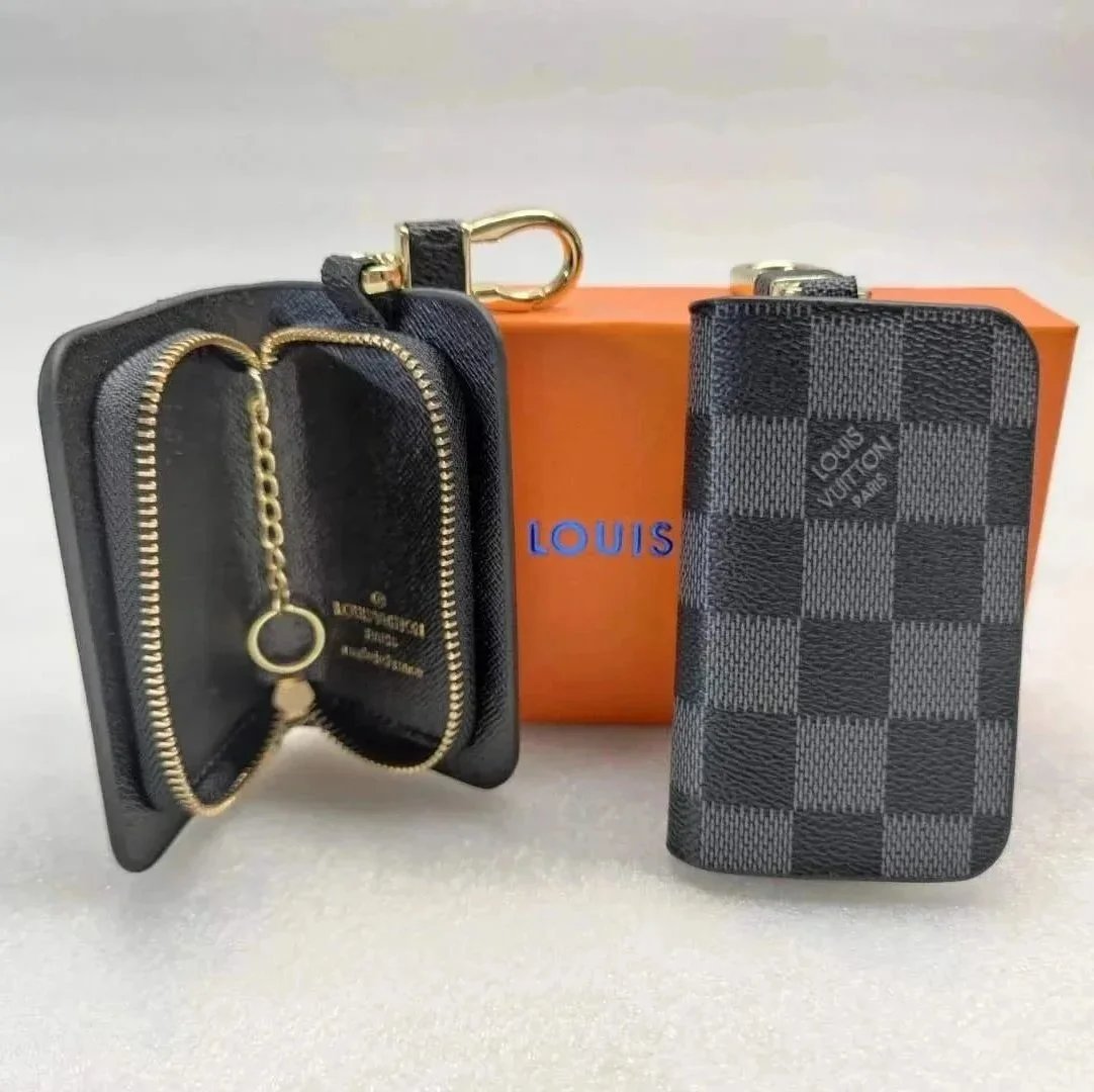 Louis Vuitton Car Key Case Damier Graphite Black