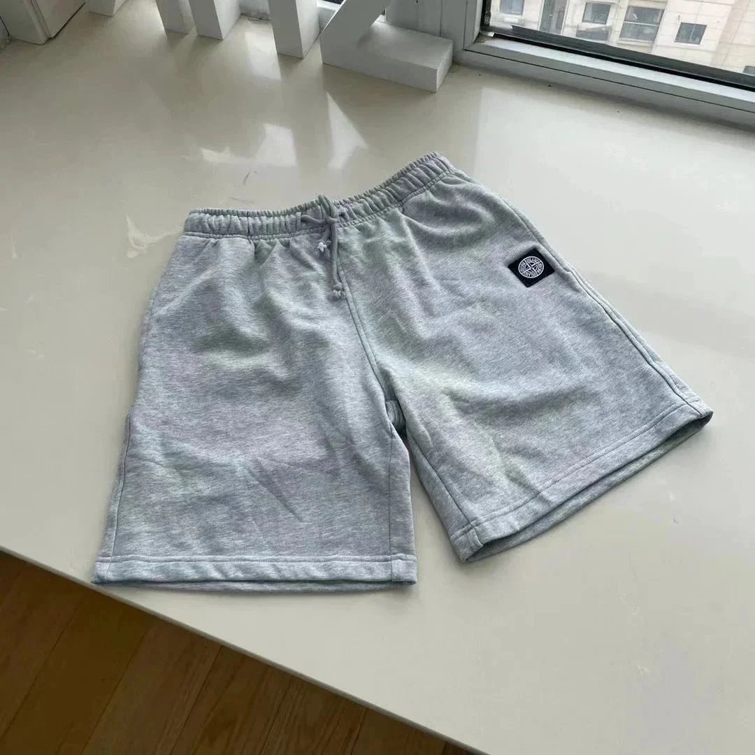 Stone Island Sweat Shorts Patch Logo Grey