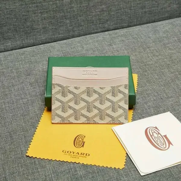 Goyard Saint-Honoré Card Holder Beige and Cream - 1