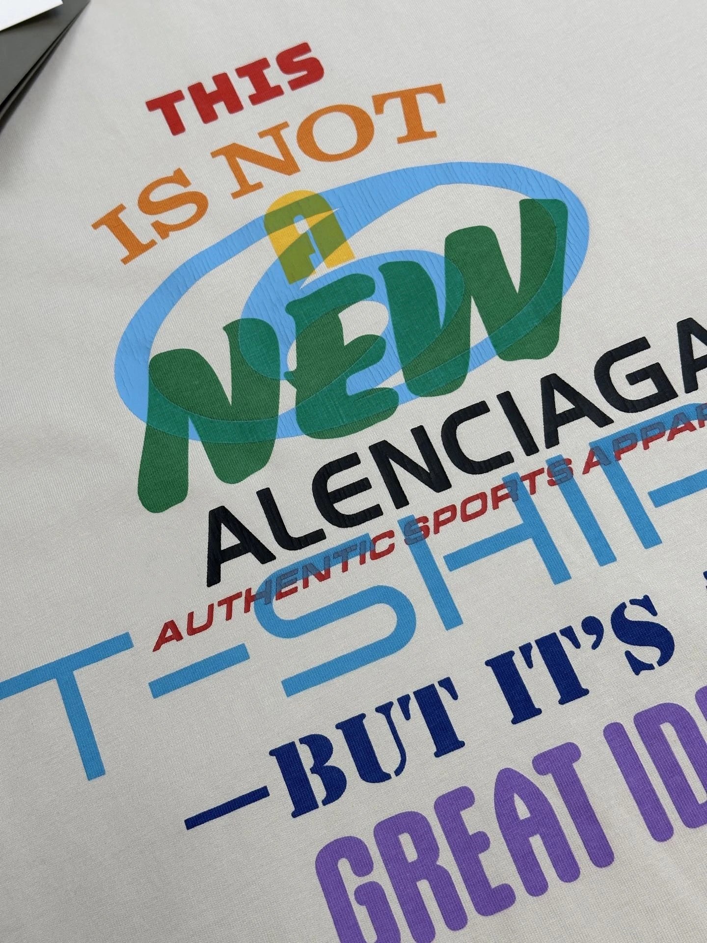 Balenciaga This Is Not A New T-Shirt Off-White Graphic Tee - 9