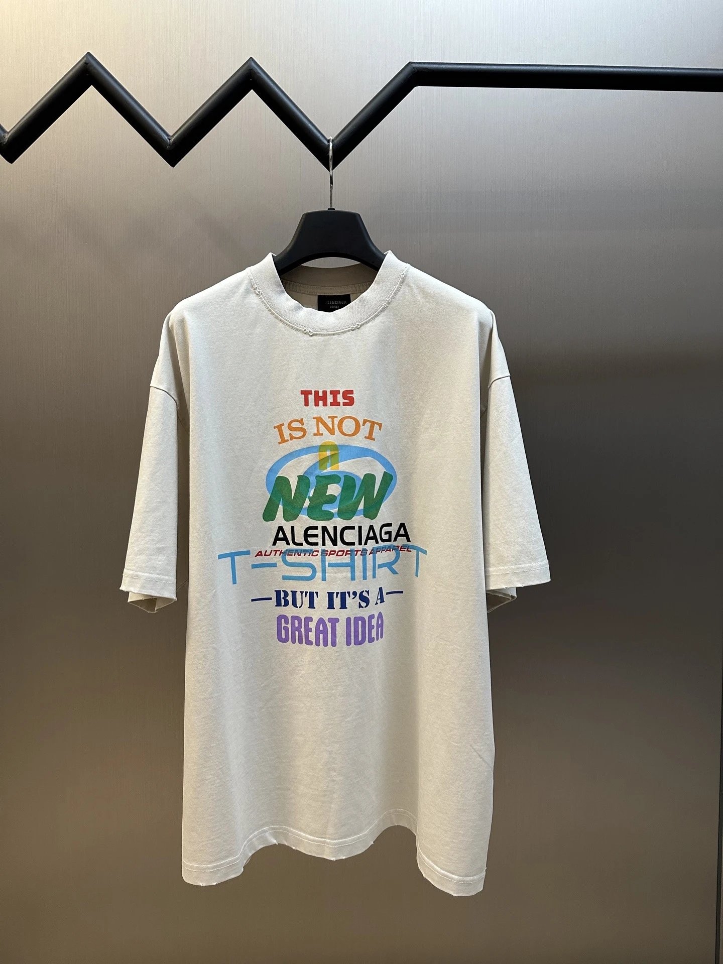 Balenciaga This Is Not A New T-Shirt Off-White Graphic Tee - 4