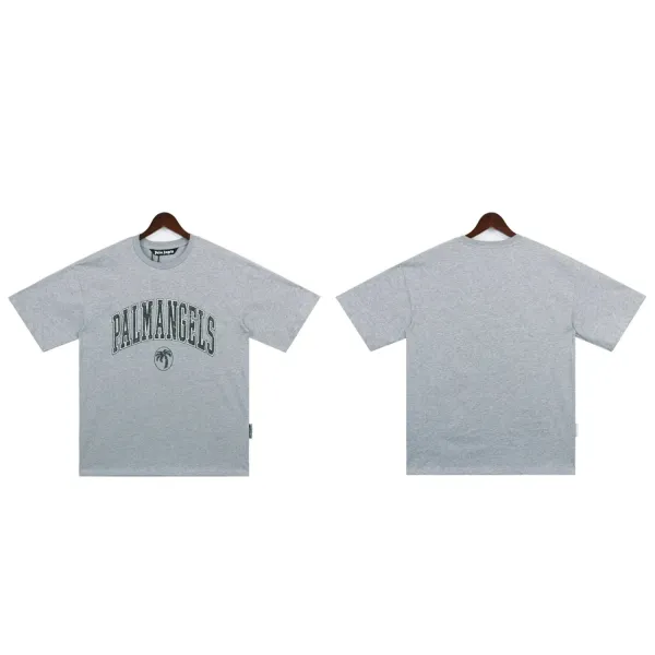 Palm Angels Arch Logo T-Shirt Gray - 1