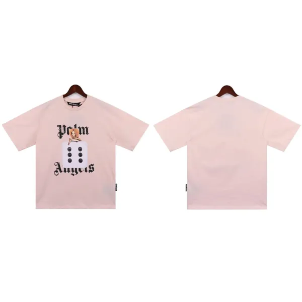 Palm Angels Dice Print T-Shirt Pink - 1