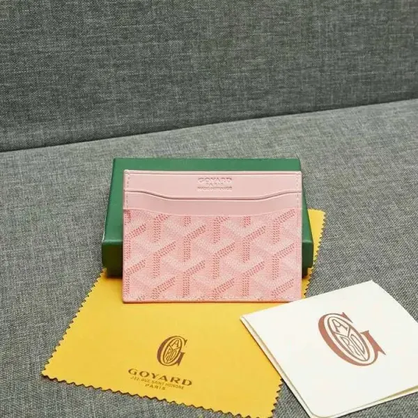 Goyard Saint-Honoré Card Holder Pink - 1