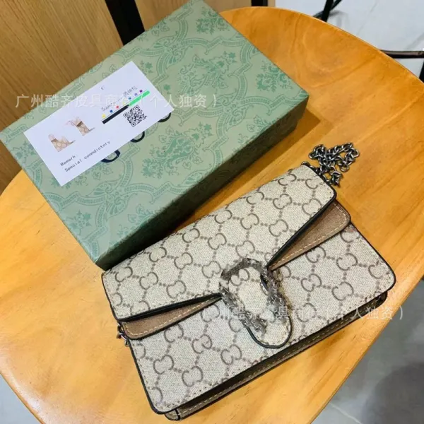 Gucci Dionysus Mini GG Marmont Crossbody Bag Beige - 4