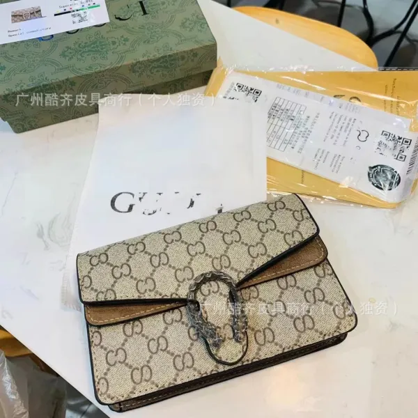 Gucci Dionysus Mini GG Marmont Crossbody Bag Beige - 5