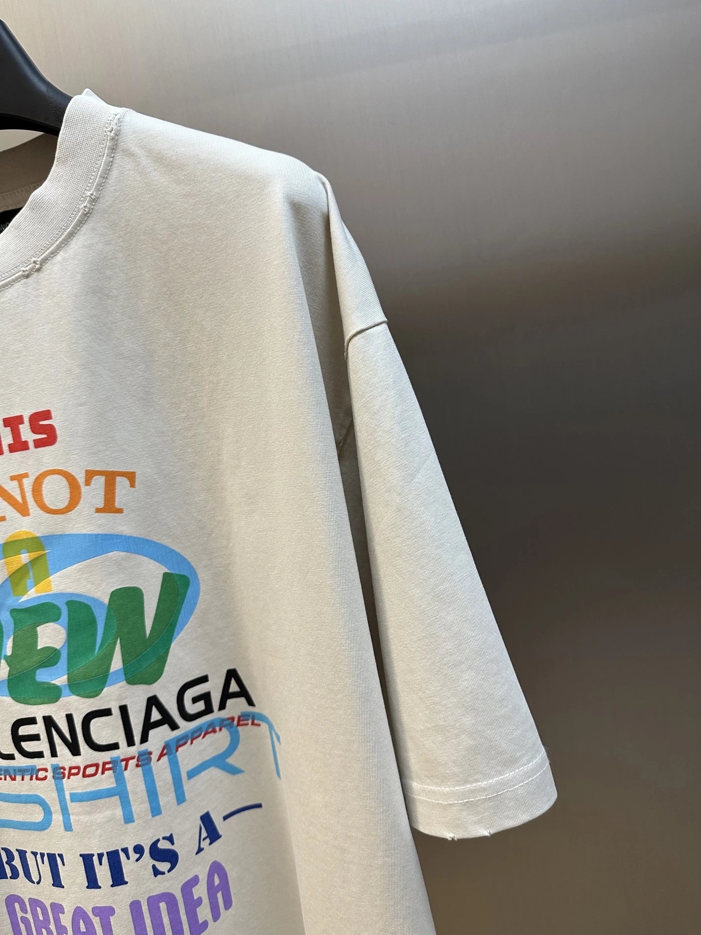 Balenciaga This Is Not A New T-Shirt Off-White Graphic Tee - 7