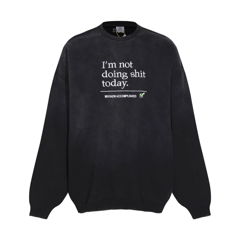 v222 Black Crew Neck