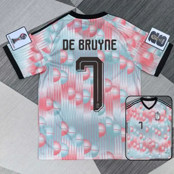 Adidas x Belgium National Team 2022 World Cup Third Jersey De Bruyne #7 Multicolor Jersey - 1